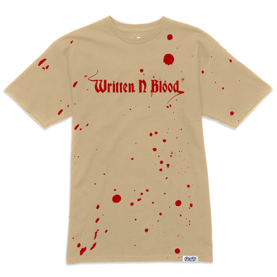 Written N Blood Tee - Tan