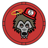 Red Rx Wolf Ceramic Ashtray