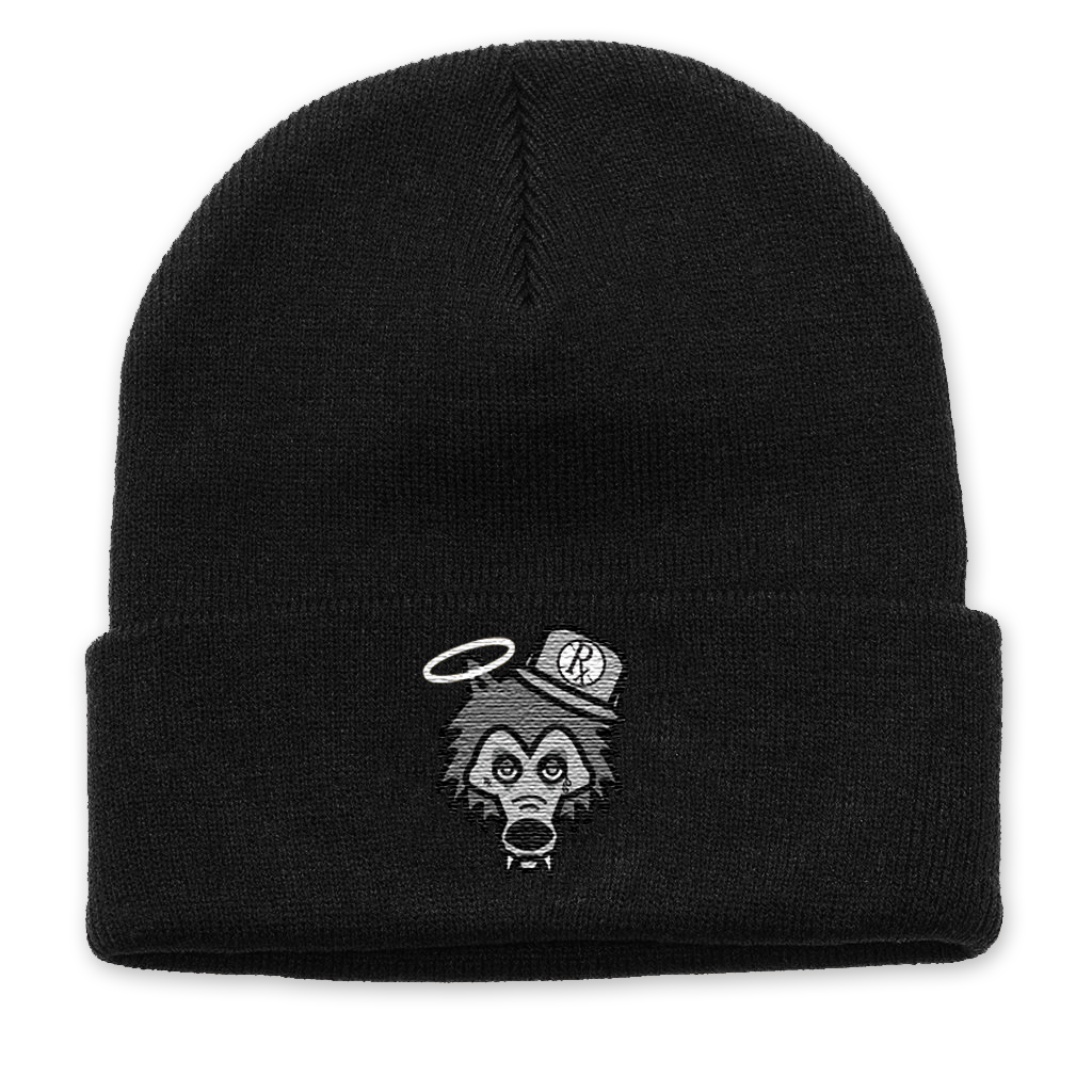 Beanie - Black - Gray Rx Wolf