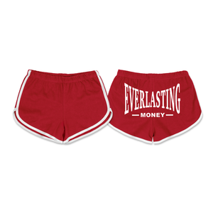 Rx Women's Piped Sweat Shorts - Red - Everlasting Money