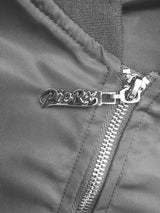 Bomber Jacket - Gray Satin Gray Wolf